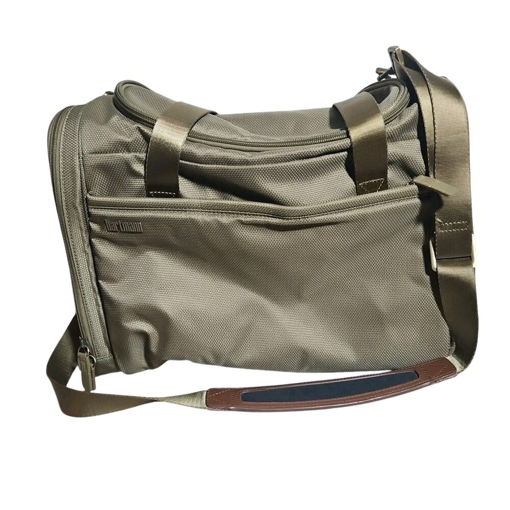 The Hartmann Olive Green Carry On Duffel Bag 17" Long 13" Tall Luggage Overnight